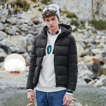 Load image into Gallery viewer, SEMIR Winter Jacket Men 2019 New Couples Thick Coats 90% Duck Down Ultra-light Slim Hooded Cotton-Padded Solid Outwear Man