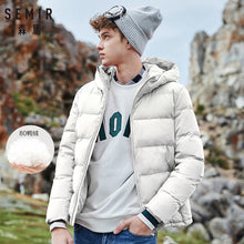Load image into Gallery viewer, SEMIR Winter Jacket Men 2019 New Couples Thick Coats 90% Duck Down Ultra-light Slim Hooded Cotton-Padded Solid Outwear Man