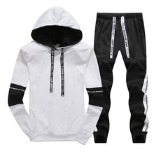 Load image into Gallery viewer, Sets Tracksuit Men Autumn Winter Hooded Sweatshirt Drawstring Outfit Sportswear 2019 Male Suit Pullover Two Piece Set Casual