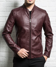 Load image into Gallery viewer, Men genuine leather jacket 2019 new spring and autumn slim zipper male split leather jacket teenager boy black brown P05
