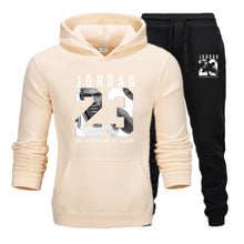 Load image into Gallery viewer, New Men Hoodies Suit Jordan 23 Tracksuit Sweatshirt Suit Fleece Hoodie+Sweat pants Jogging Homme Pullover 3XL Sporting Suit Male

