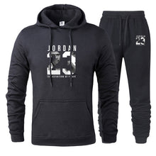 Load image into Gallery viewer, New Men Hoodies Suit Jordan 23 Tracksuit Sweatshirt Suit Fleece Hoodie+Sweat pants Jogging Homme Pullover 3XL Sporting Suit Male
