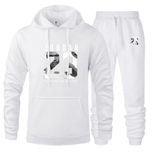 Load image into Gallery viewer, New Men Hoodies Suit Jordan 23 Tracksuit Sweatshirt Suit Fleece Hoodie+Sweat pants Jogging Homme Pullover 3XL Sporting Suit Male
