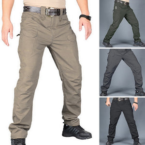 Men's Tactical Pants Casual Spring Lightweight Water-Resistant Hiking Trousers Outdoor Ridge Cargo Sweatpants Long Homme Pants