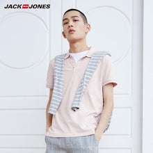 Load image into Gallery viewer, JackJones Men&#39;s Solid Color Cotton Turn-down Collar Polo Shirt Menswear 219106516
