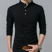Load image into Gallery viewer, High Quality Men Polo Shirt Mens Long Sleeve Solid Polo Shirts Camisa Polos Masculina Popular Casual cotton Plus size S-3XL Tops
