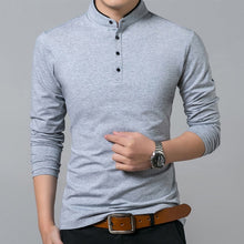 Load image into Gallery viewer, High Quality Men Polo Shirt Mens Long Sleeve Solid Polo Shirts Camisa Polos Masculina Popular Casual cotton Plus size S-3XL Tops
