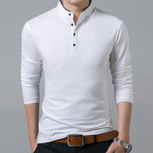 Load image into Gallery viewer, High Quality Men Polo Shirt Mens Long Sleeve Solid Polo Shirts Camisa Polos Masculina Popular Casual cotton Plus size S-3XL Tops
